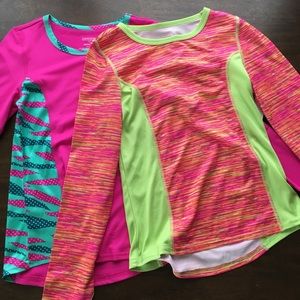Set of 2 girls Danskin Now dri-more shirts